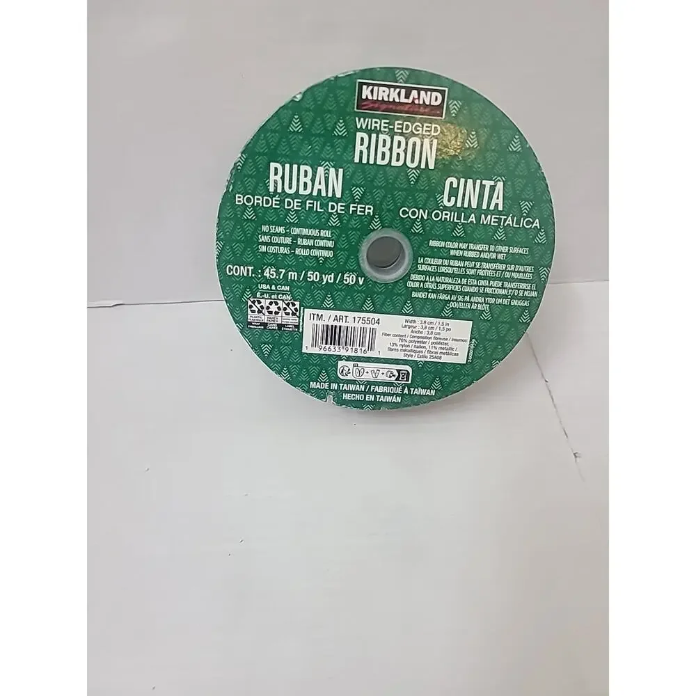 Kirkland Premium Wired Ribbon 1.5